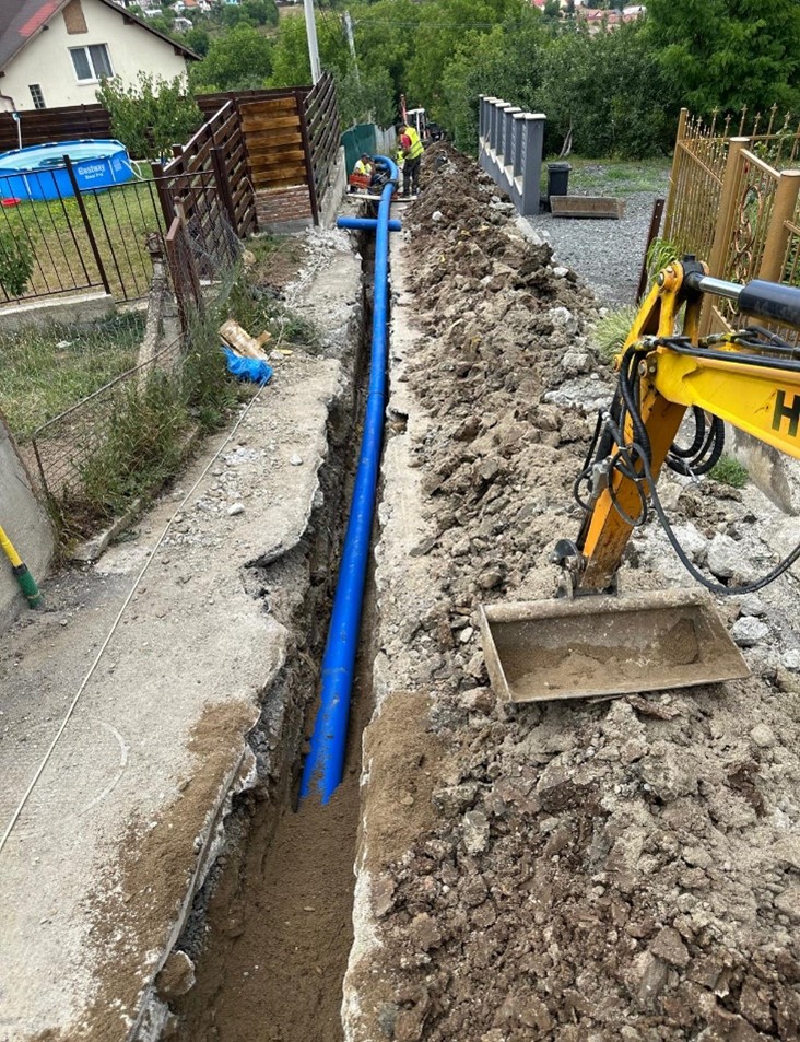 Montare conductă - UAT Deva, str. Prunilor