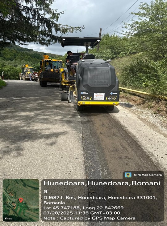 Refacere sistem rutier - DJ687 – Boș, Hunedoara