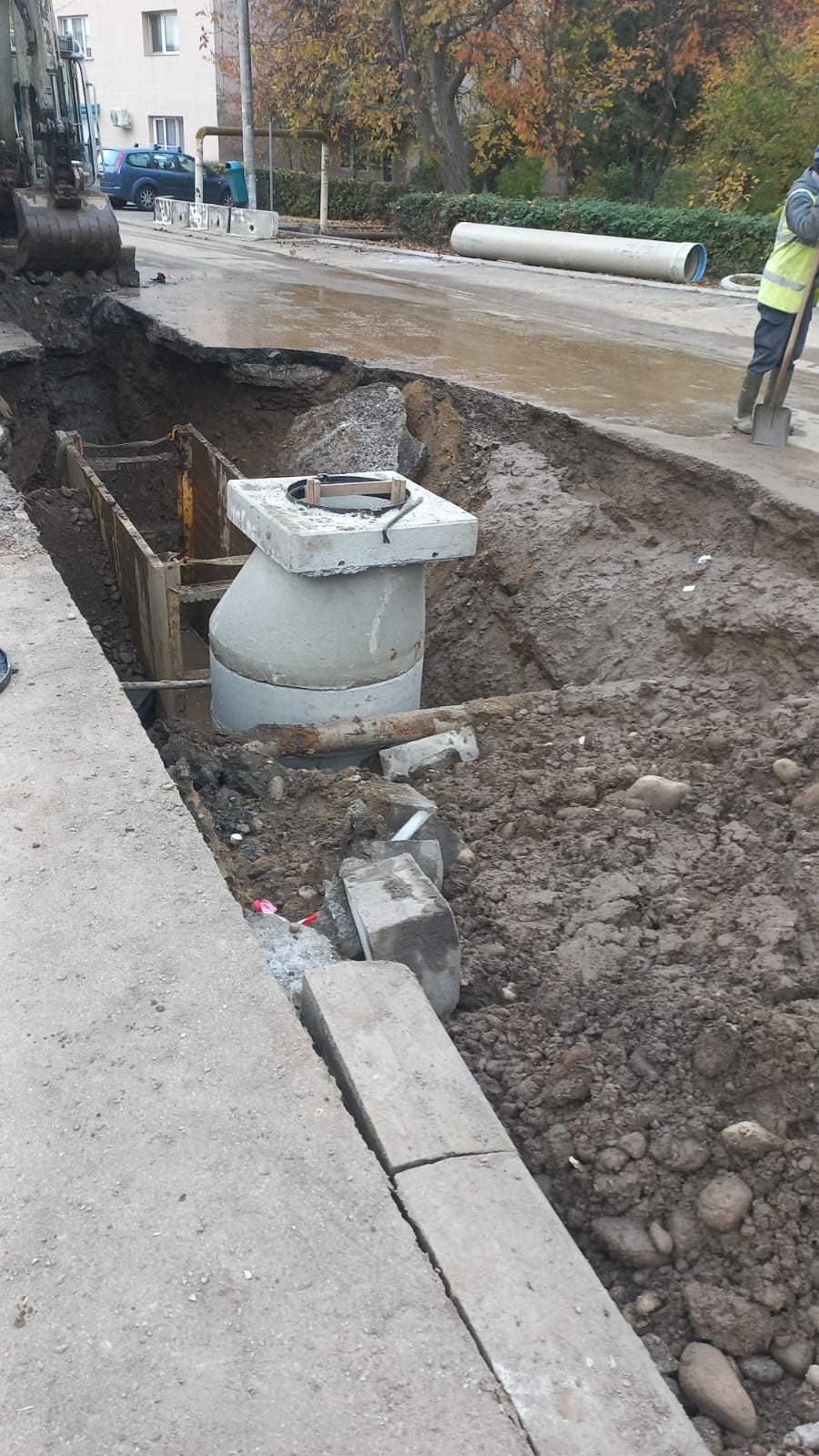 Montaj cămin de vizitare